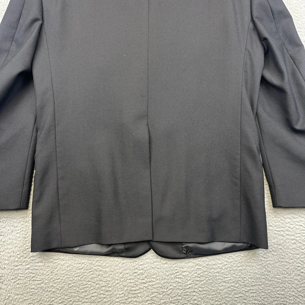 Pierre Balmain Blazer Mens 44 Black Wool Single Breasted Tuxedo Jacket Formal‎
